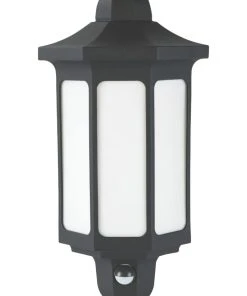 LAP Dunham Outdoor LED Half Wall Light Black 8.5W 580lm