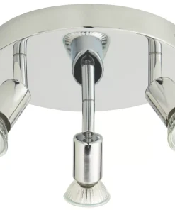 Essentials Sasha Round 3-Light Spotlight Chrome