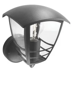 Philips Creek Outdoor Up Wall Light Black
