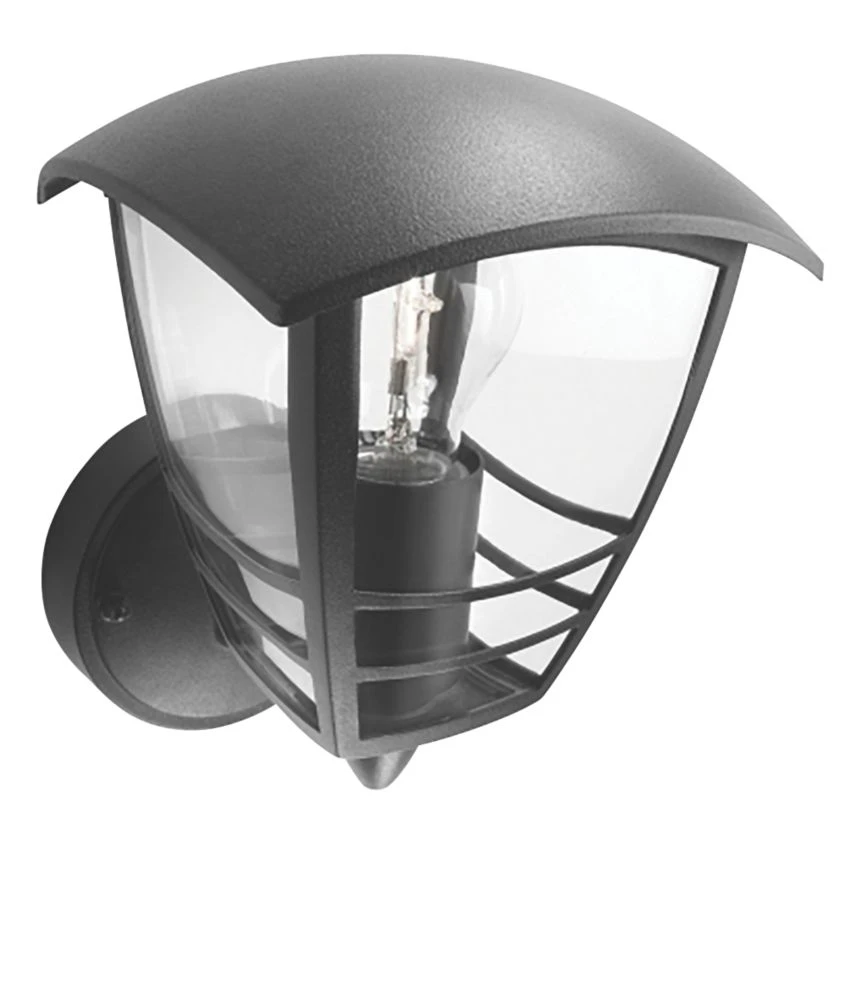 Philips Creek Outdoor Up Wall Light Black