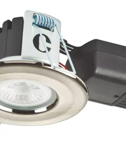 Collingwood H2 Lite 500 Fixed Fire Rated LED Downlight Brushed Steel 5W 500lm