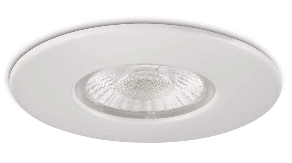 Collingwood DT4 Fixed Fire Rated LED Downlight Matt White 4.6W 490lm - Image 3