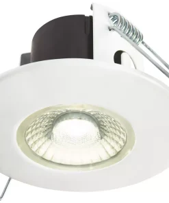 Collingwood DT4 Fixed Fire Rated LED Downlight Matt White 4.6W 490lm