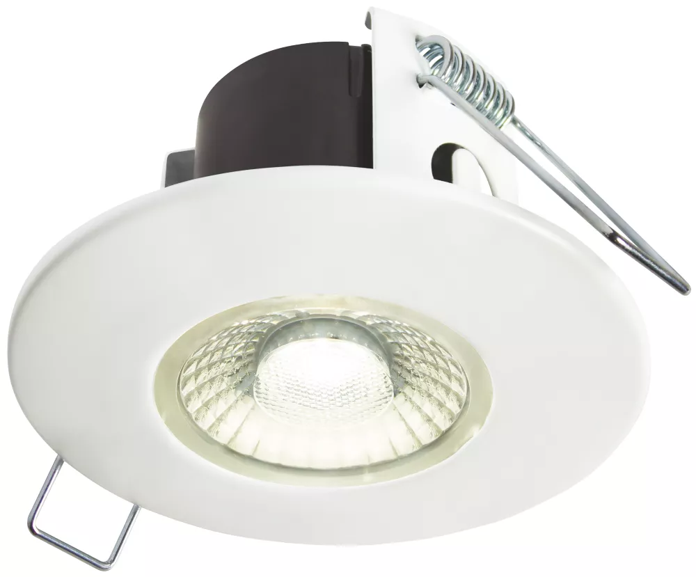 Collingwood DT4 Fixed Fire Rated LED Downlight Matt White 4.6W 490lm