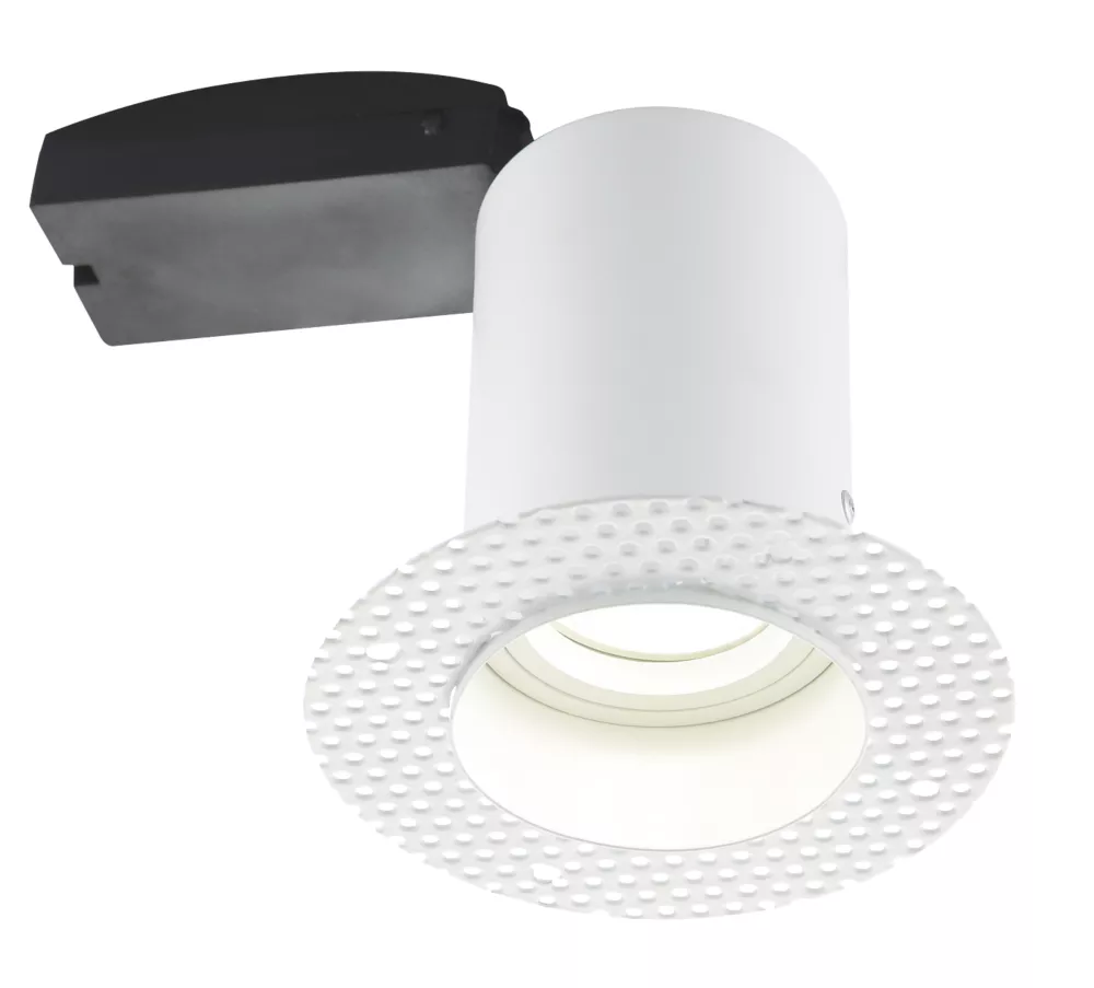 LAP Eclipse Fixed Fire Rated Plaster-In Downlight White - Image 2
