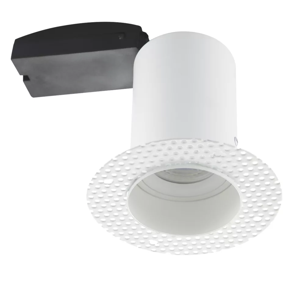 LAP Eclipse Fixed Fire Rated Plaster-In Downlight White