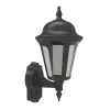 4lite Outdoor LED IP65 Wall Lantern With PIR Sensor Black 8W 546lm