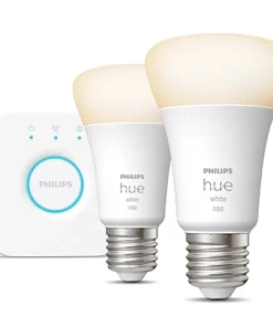 Philips Hue ES A19 LED Smart Lighting Starter Kit 9W 806lm 2 Pack