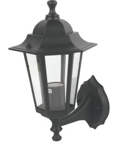Essentials Coach Outdoor Lantern Wall Light Black