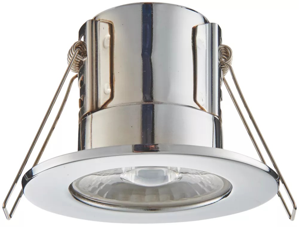 LAP Cosmoseco Fixed Fire Rated LED Downlight Chrome 5.8W 450lm 10 Pack - Image 4