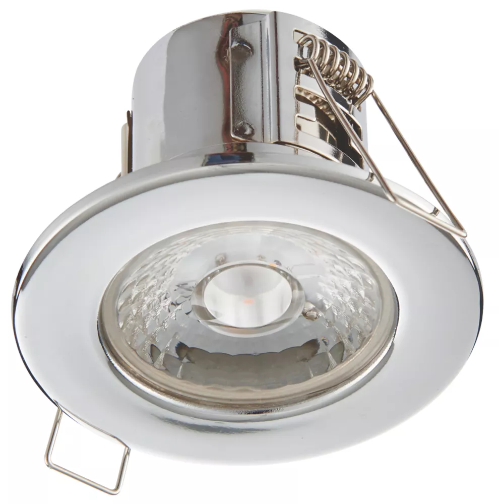 LAP Cosmoseco Fixed Fire Rated LED Downlight Chrome 5.8W 450lm 10 Pack - Image 5