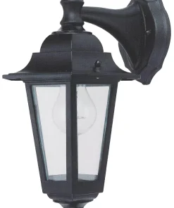Essentials Coach Outdoor Hanging Lantern Wall Light Black