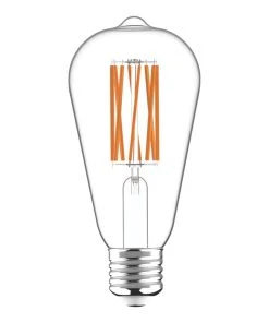 LAP ES ST64 LED Virtual Filament Light Bulb 806lm 3.8W
