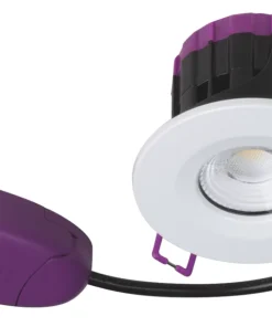 Robus Ultimum Fixed Fire Rated LED Downlight White 4.9W 400 / 450 / 420lm