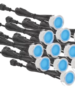 Aurora M-Lite 30mm Outdoor LED Deck Light Kit Stainless Steel 7.2W 144lm 12 Pack