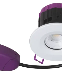 Robus Ultimum Fixed Fire Rated LED Downlight White 6.8W 520 / 610 / 550lm