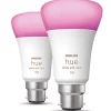 Philips Hue BC A19 RGB & White LED Smart Light Bulb 9W 806lm 2 Pack