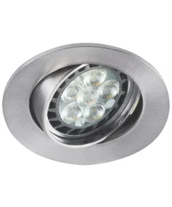 Sylvania SylSpot Adjustable LED Downlight Brushed Aluminium 5.5W 345lm