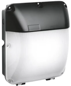 Aurora UtiliteXL Outdoor Maintained Emergency Curved LED Surface Mounted Bulkhead Black 30W 2550lm