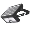 Luceco Outdoor LED Solar Wall Light With PIR Sensor Black 550lm